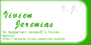 vivien jeremias business card